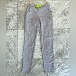 FIGS Yola Skinny Straight Leg Scrub Pants, Limited Ed. Slate Gray (#1842), XS/T